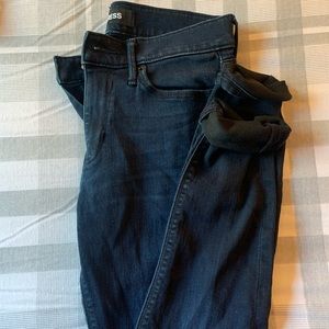 Express Dark Washed Skinny Jeans
